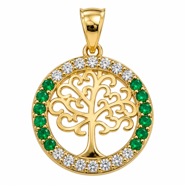 Dije Arbol de la Vida Rose 14K Weight 2.6gr
