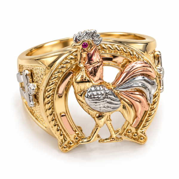 Anillo Hombre Gallo Joseph 10k Size 10 Weight 8.7gr K76389