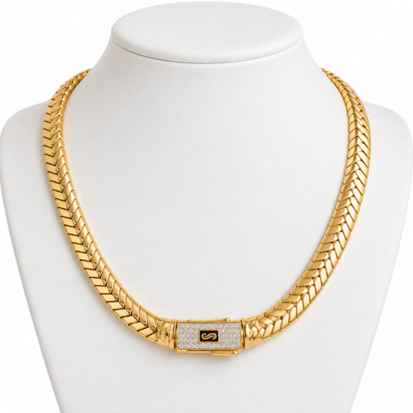 Gargantilla Monaco Merm Orignal 10K Size 18'' x 7mm Weight 18.7gr