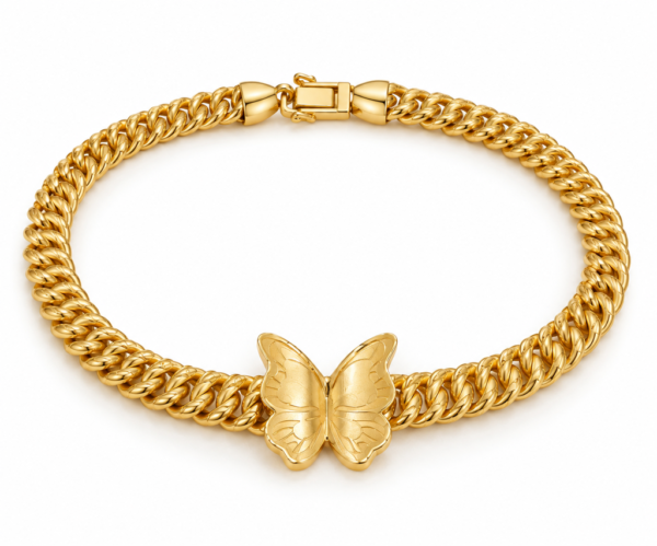 Manilla Corte Princesa Mariposa R 10K Size 7'' Weight 10.2gr