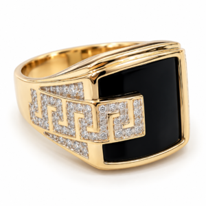 f53874cf-d8f5-40d2-40a3-08df1dd5e0a9-1.png Anillo Hombre Cuadrado Piedra Negra Jph 10k Size 12 Weight 6.8gr K76125