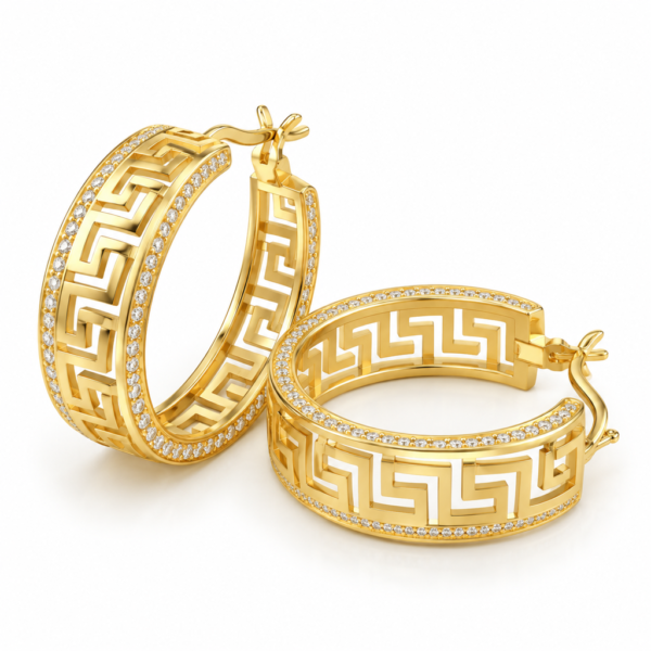 Argolla Greek Design Rose 14K Weight 4.9gr