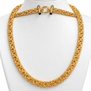 ffadacc5-21d8-469e-3514-08df1dd5e0a9.png Gargantilla Bizantino Estilo Princesa 10K Size 16'' Weight 21.2gr